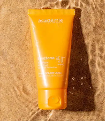 Fluid do twarzy z filtrem SPF 50+ - Académie FLUID SOLAIRE VISAGE FPS 50+