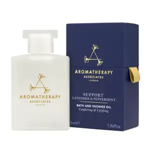 Łagodzący olejek do kąpieli z lawendą i miętą pieprzową 55 ml - Support Lavender & Peppermint Bath & Shower Oil Aromatherapy Associates
